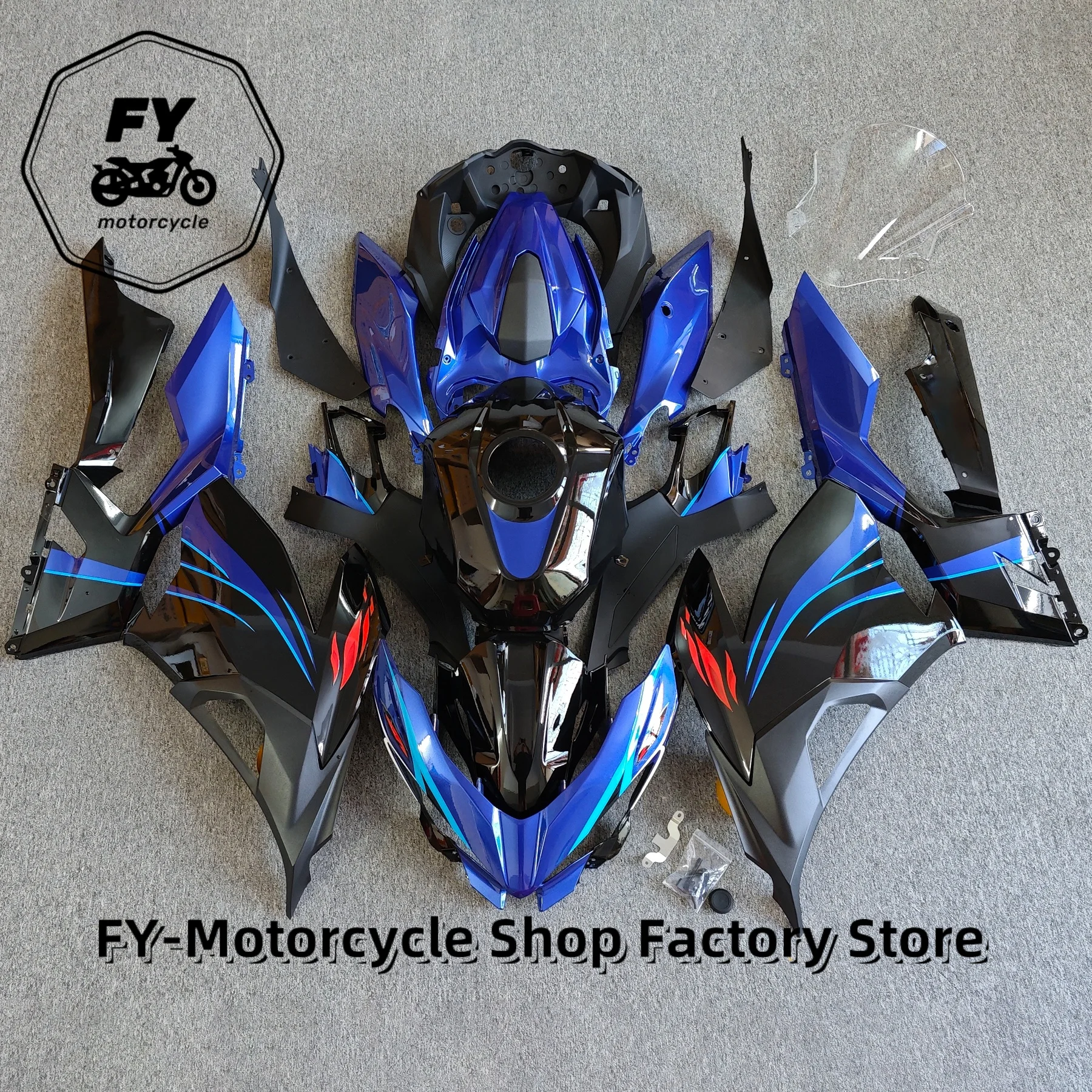 Motorcycle Full Body Kits Fairing For KAWASAKI Ninja400 / Ninja 400 / EX 400 2018 2019 2020 2021 2022 2023 2024 25 ABS Injection