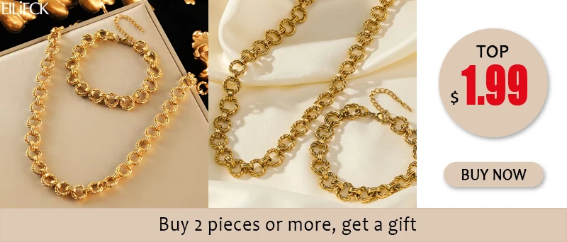 EILIECK 316L Edelstahl Vintage Münzen-Sonnen-Anhänger Halskette Armband Set 18K Vergoldet Choker Damen Halskette Bijoux Femme – Detail 5