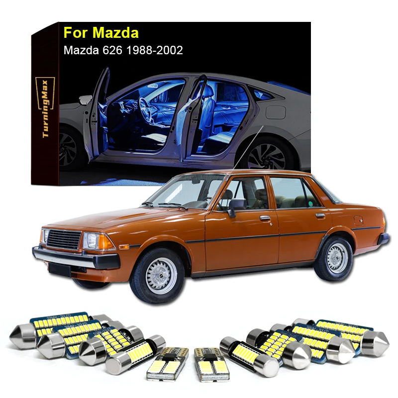 

Canbus Interior Lighting LED Bulbs Kit Package For Mazda 626 1988-2002 Dome Map Trunk Reading Lights Indoor Lamp Car Accessories