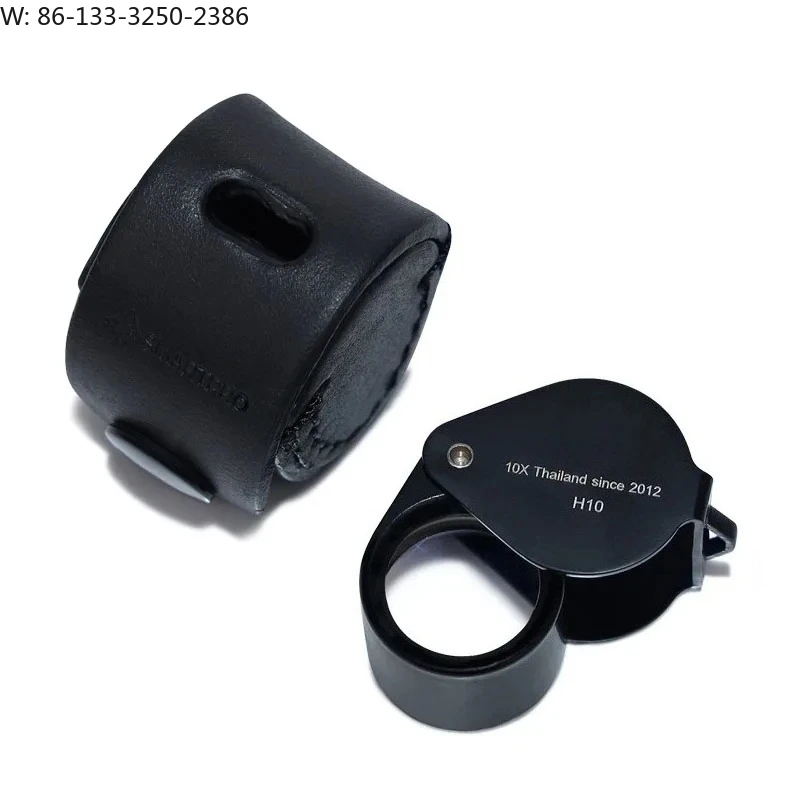 Professional grade 10x triple optical jewelry magnifying glass