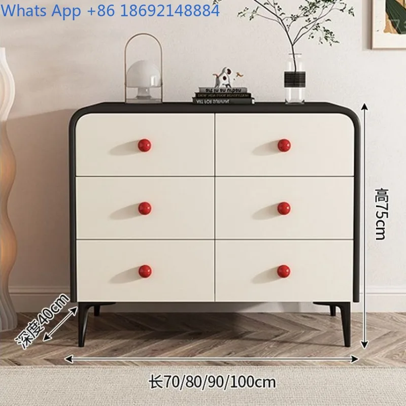 

Solid Wood Chest of Drawers Modern Minimalist Living Room Large Capacity Drawer Side Cabinet Bedroom Standing Storage Cabinet