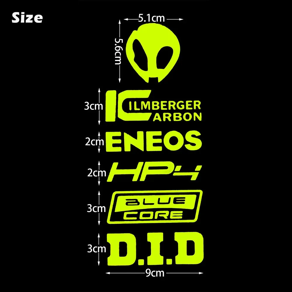 Alien HP4 DID Graphic Reflective Vinyl Sticker Fit BMW S1000RR R1200GS S1000XR Motorcycle Body Helmet DIY Decor Decal
