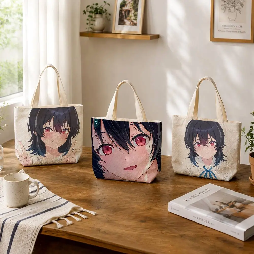 The Second Prettiest Girl A-Asanagi U-Umi  Large Capacity Cotton Polyester Zipper Tote Shoulder Bag