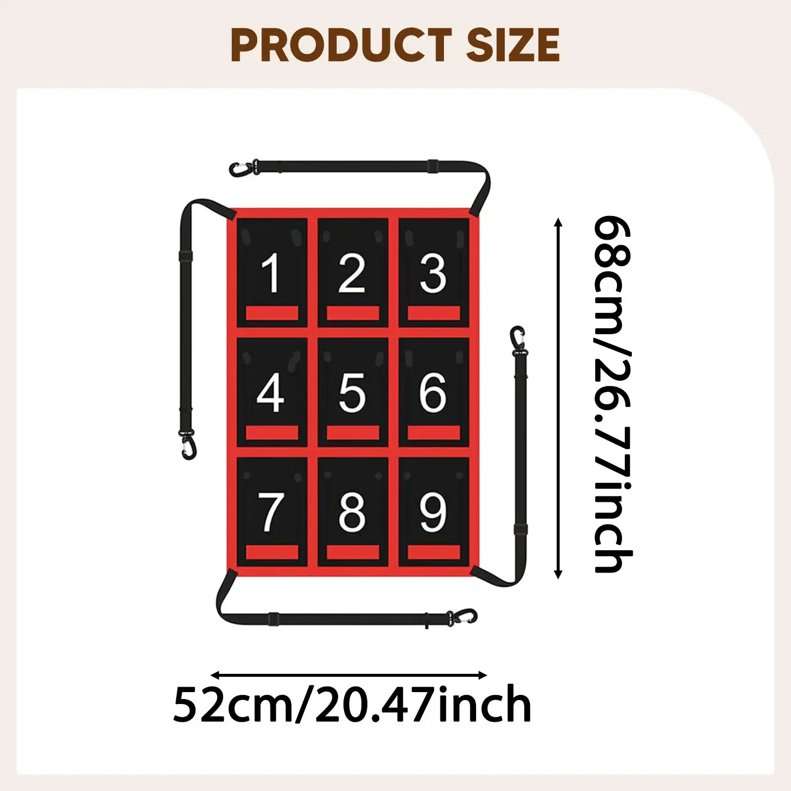 Adjustable Baseball Softball Net Strike Zone Target Net Clear Numbered Strike Zone Indoor Outdoor Practice Baseball Pitching Net
