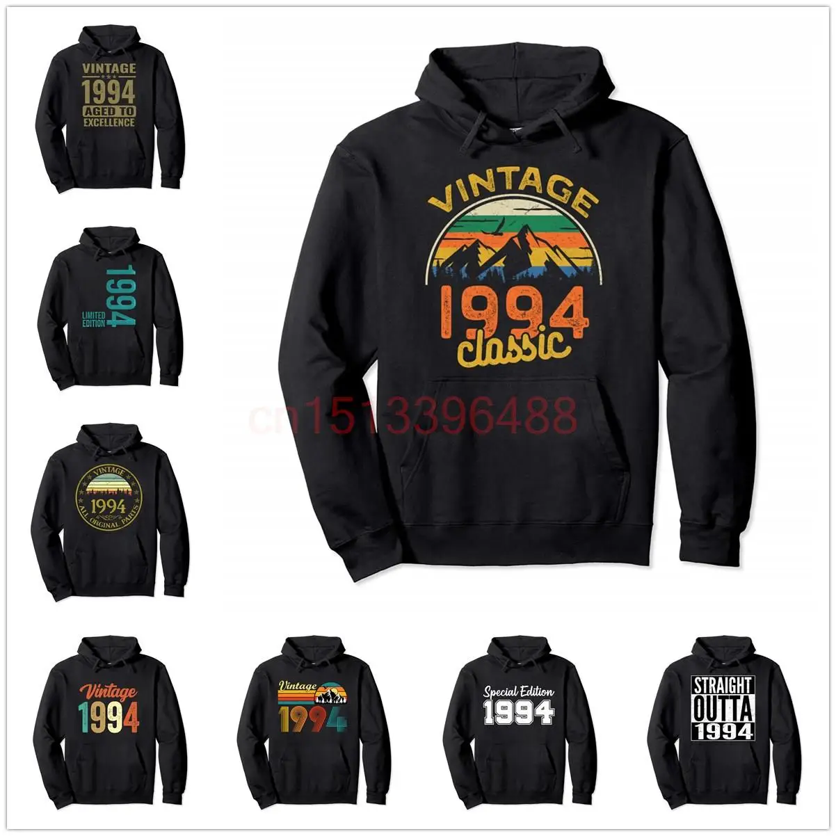 95% Cotton 29 Year Old Vinteage 1994 Classic Birthday 90's Gift Pullover Hoodie Sweatshirt Men Women Tracksuit Clothing