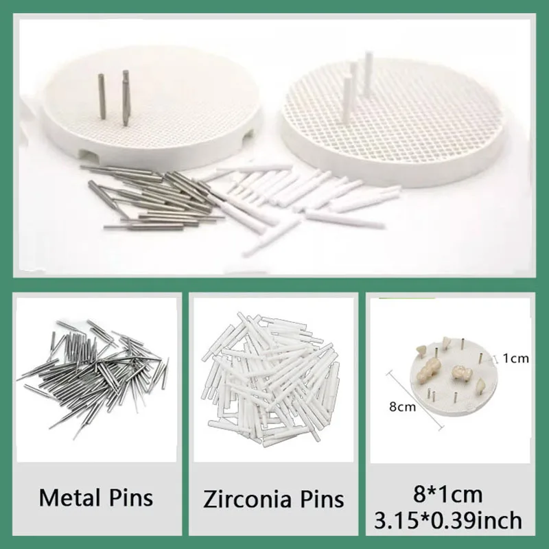 Dental Lab Honeycomb Firing Trays and Zirconia Ceramic Pins Metal Pins Dental Technician Supplies