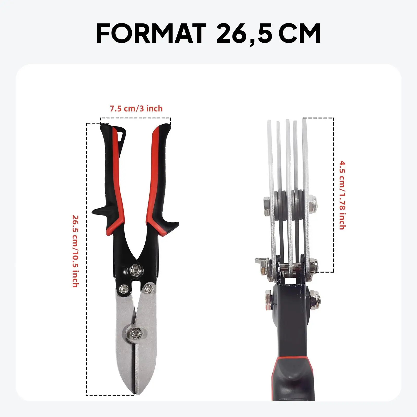 Downspout Crimper HVAC Pipe Crimper for Ductwork Ergonomic Professional Anti Slip Grip Sturdy Multifunctional Crimping Tool