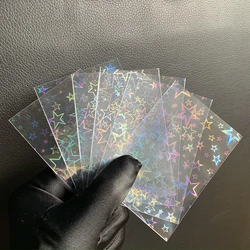 100pcs Sleeves Trading Cards Gemstone Foil Transparent Laser Board Game Cards Photo Protector Magic YGO PKM Shield Cover