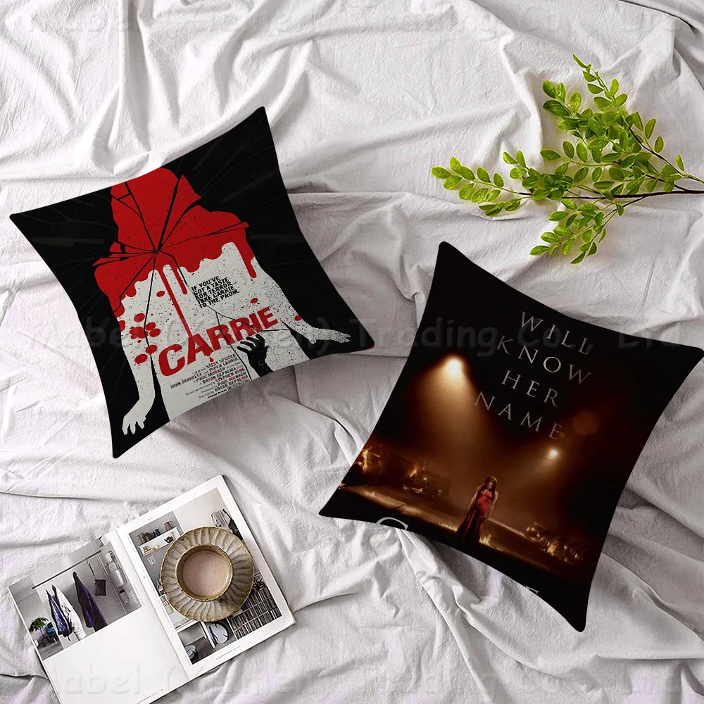 

Classic 70s Horror Movie Carrie Pillow Cushion Cover Pillowcase Living Room Sofa Home Decor Customized