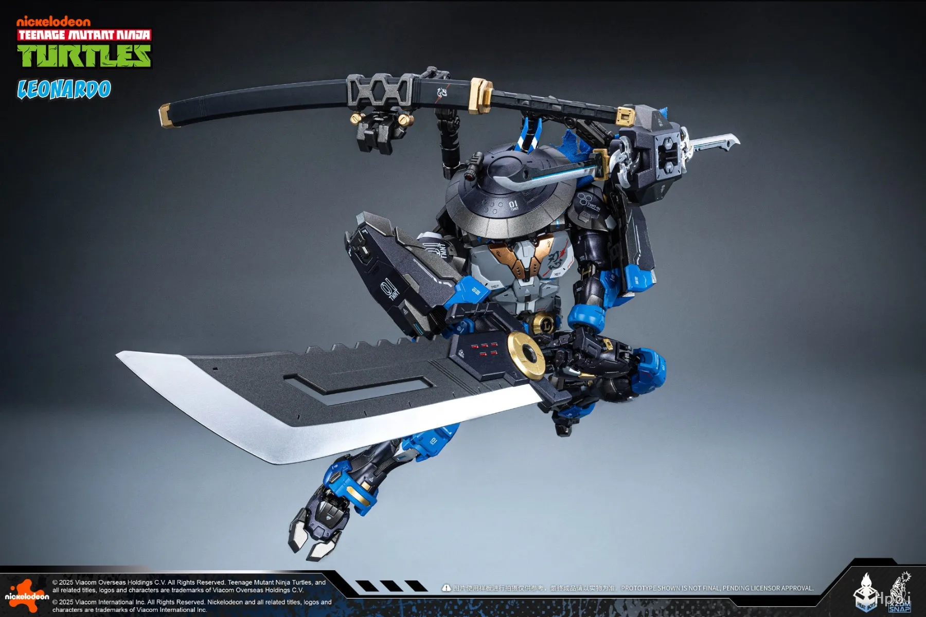 HeatBoys الأصلي سبيكة ميكا ليوناردو 40th الذكرى طبعة كمين العمل المنتج النهائي نموذج لجسم لعب للأولاد الهدايا