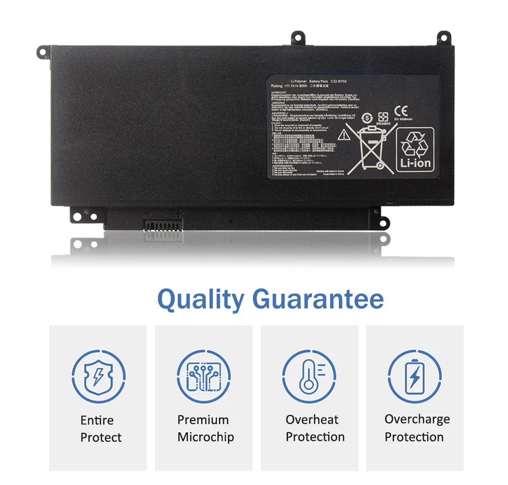 ETESBAY C32-N750 Asus N750 N750J N750JK N750JV N750Y47JK-SL N750Y47JV-SL 시리즈 11.1V 6260mAh