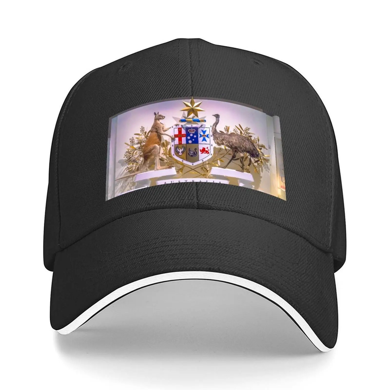 

Lifelike Australian Coat of Arms Baseball Cap Winter hat Gentleman Hat Designer Hat cute For Women Men's