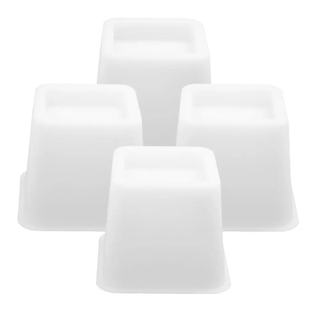 4Pieces Chair Bed Riser Lift Furniture Leg Support Base Extra Raiser Table Stand