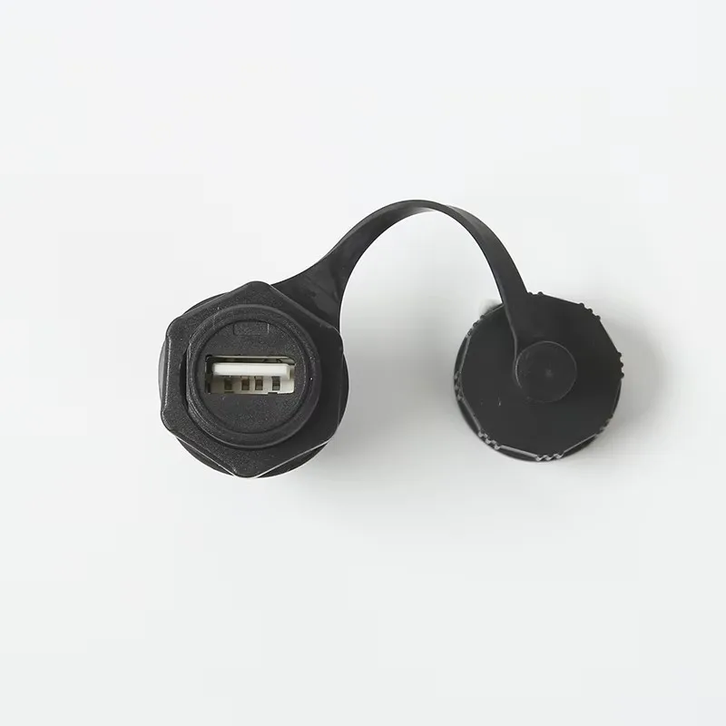 ELEWIND Printer port square USB waterproof socket panel fitted with TYPE-B aviation plug