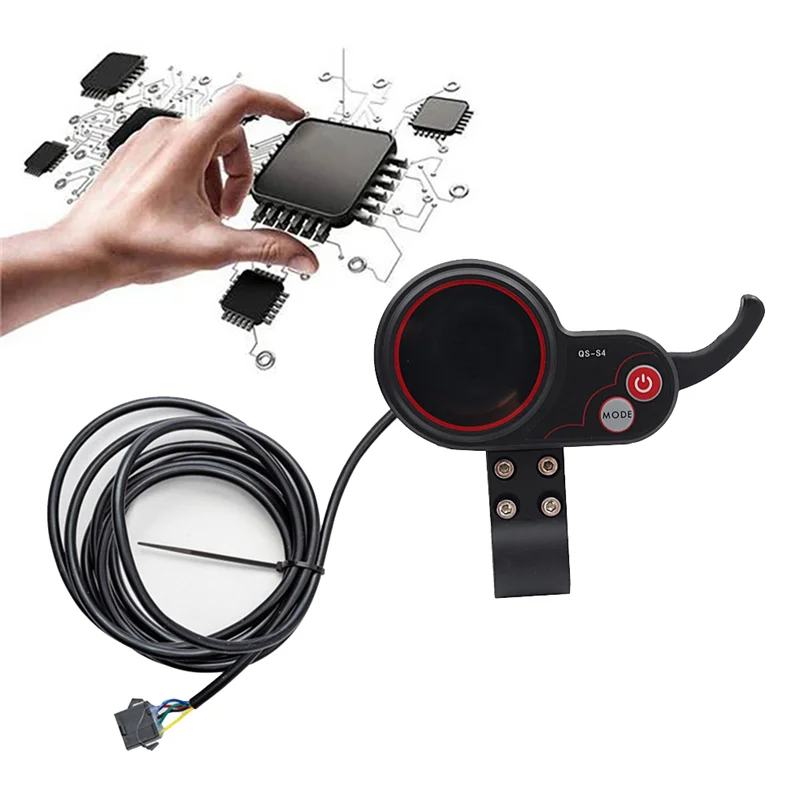 

A11F-QS-S4 ЖК-дисплей 36 В 48 В приборная панель электрического скутера протокол UART для замены электрического скутера (SM 5PIN)