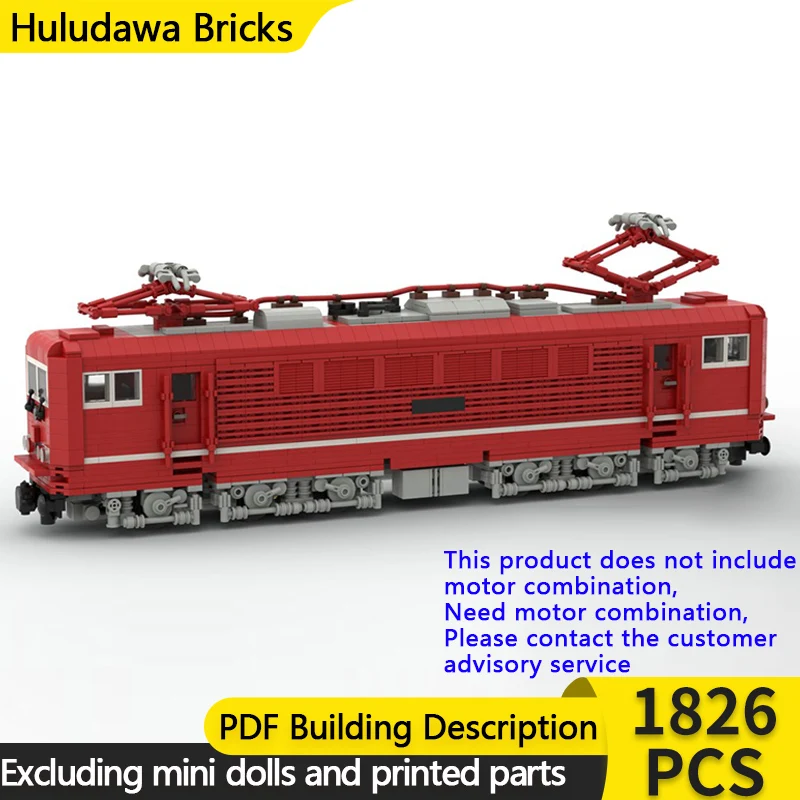 

City Car Model MOC Building Bricks BR250 DR IV Electric Locomotive Modular Technology Gifts Holiday Assemble Children Toys Suit