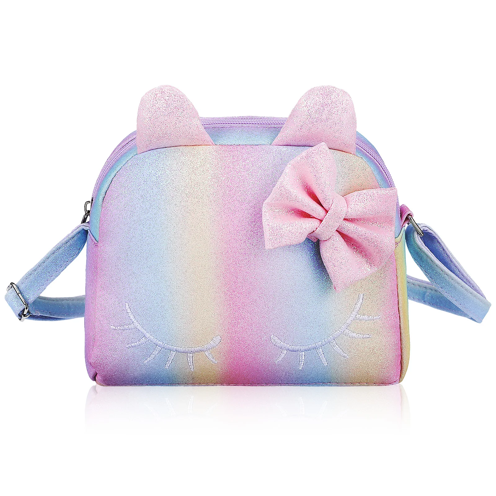 

Children Crossbody Bag Girls Coin Purse Kid Cat Purses Toddler Cute Bags Kawaii Wallet Travel Outdoor Phone Keys