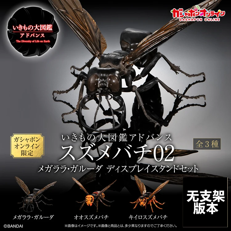 Japanese Genuine Gacha Scale Model Biological Cognitive Model Hornet Cute Tabletop Decoration Action Figure Toys