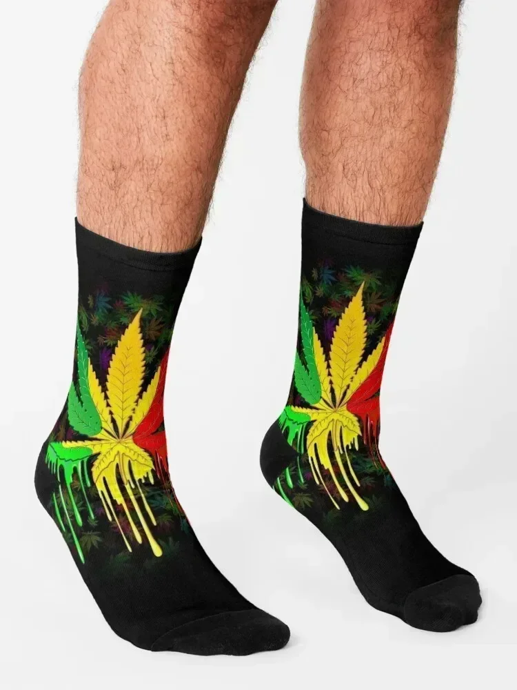 جوارب أوراق الاعشاب للعام الجديد مضادة للانزلاق لكرة القدم الصيفية للرجال جوارب نسائية فاخرة ذات علامة تجارية فاخرة