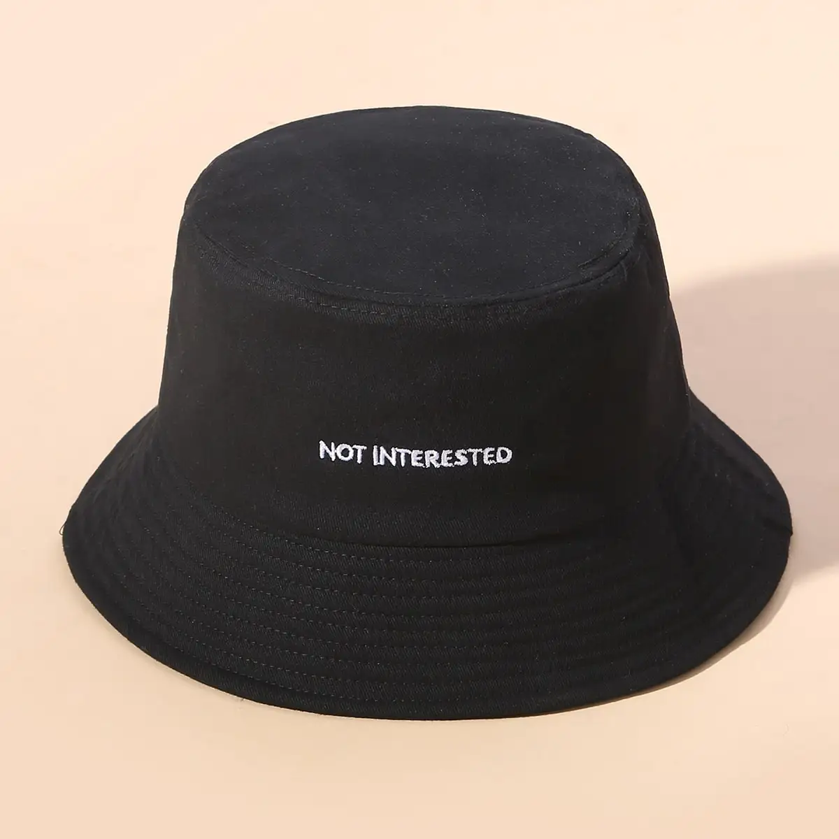 Fisherman Hat Trend Mens New Lettering Embroidered Casual Hat Women Can Fold Outdoor Summer Travel Sunshade Basin Hat