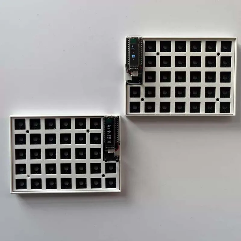 Felix MX Wireless Bluetooth Split Keyboard Kit Hot Swap ZMK 120mAh Battery Oled Screen Wins Mac Linux PC Gamer Accessories Gifts