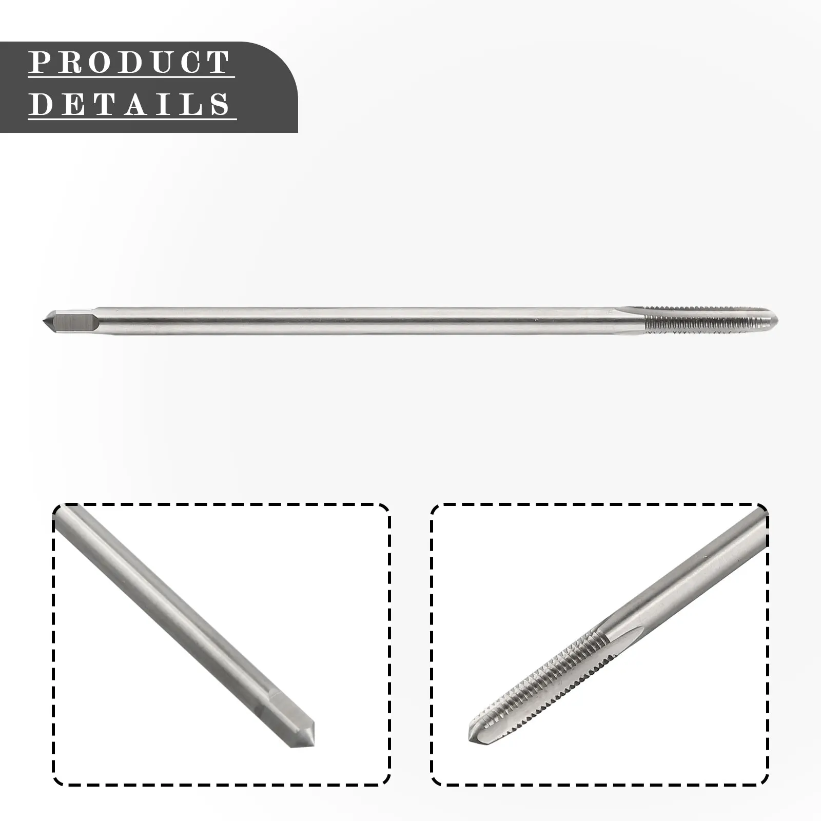 High Speed Steel M6 x 1 0 x 150mm Extended Long Shank Thread Tap with Right Hand Orientation for Industrial Threading Use