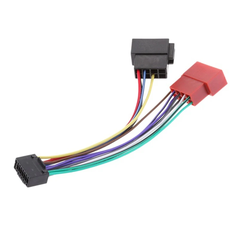 Car Stereo Radio Plug ISO Wiring Harness Adapter Connector 16 Pin for KENWOOD