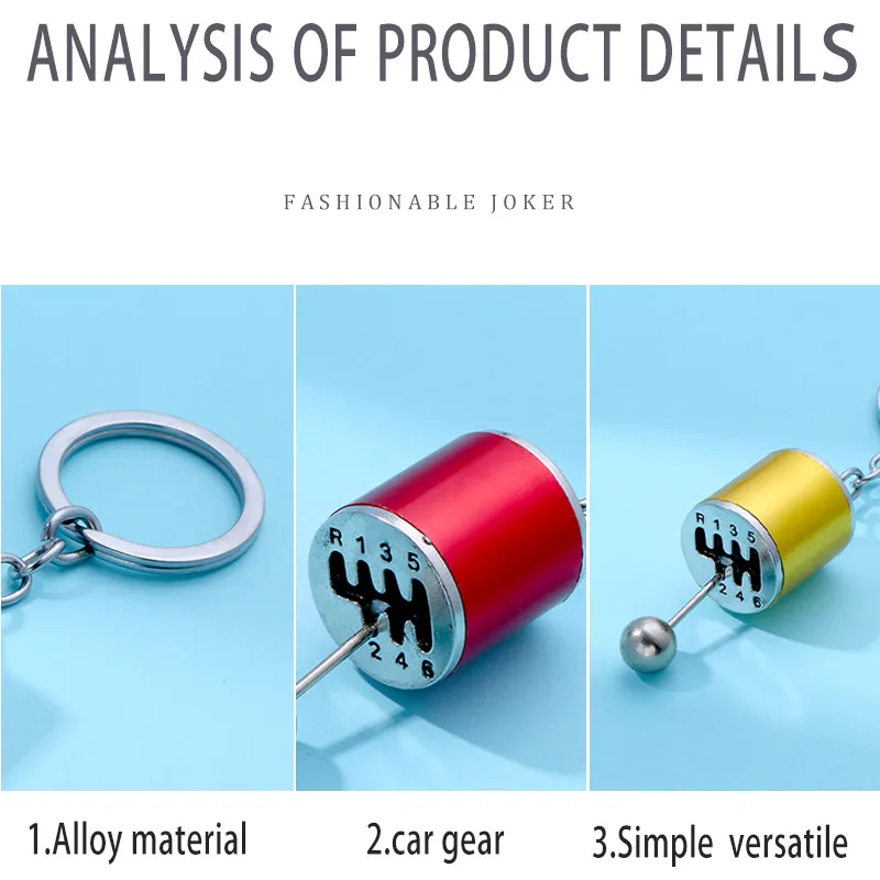 Manual Transmission Gear Shift Toy Keychain - Creative Personalized Stress Relieving Car Modification Gearbox Simulation Model