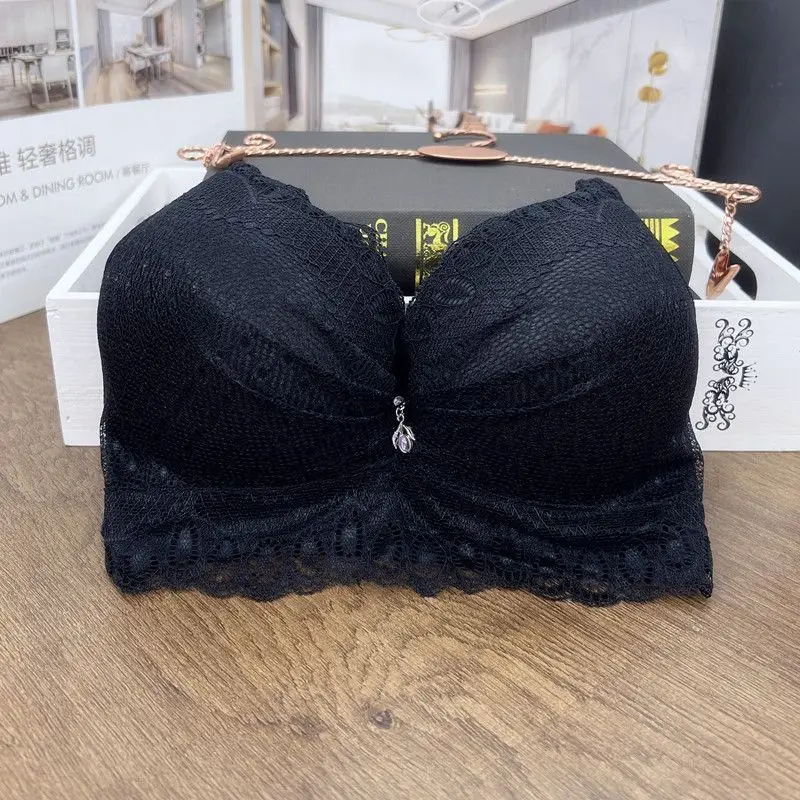 Steel Ring Flat Chest Artifact Lingerie for Women with Small Breasts Gathered and Thickened by 8cm, Super Thick and Extra Thick