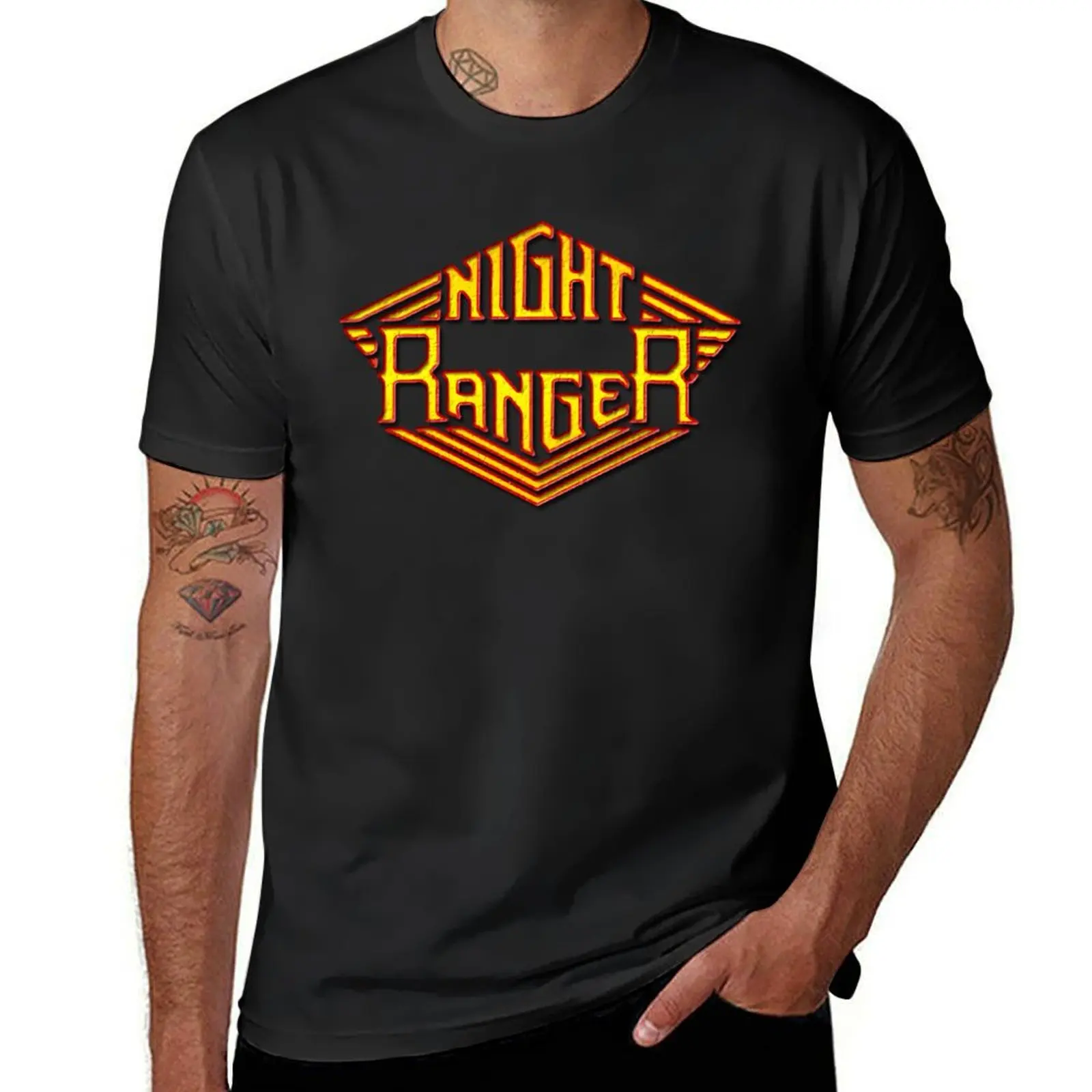 Nr Night Ranger T-Shirt vintage clothes quick drying Short sleeve tee men clothings