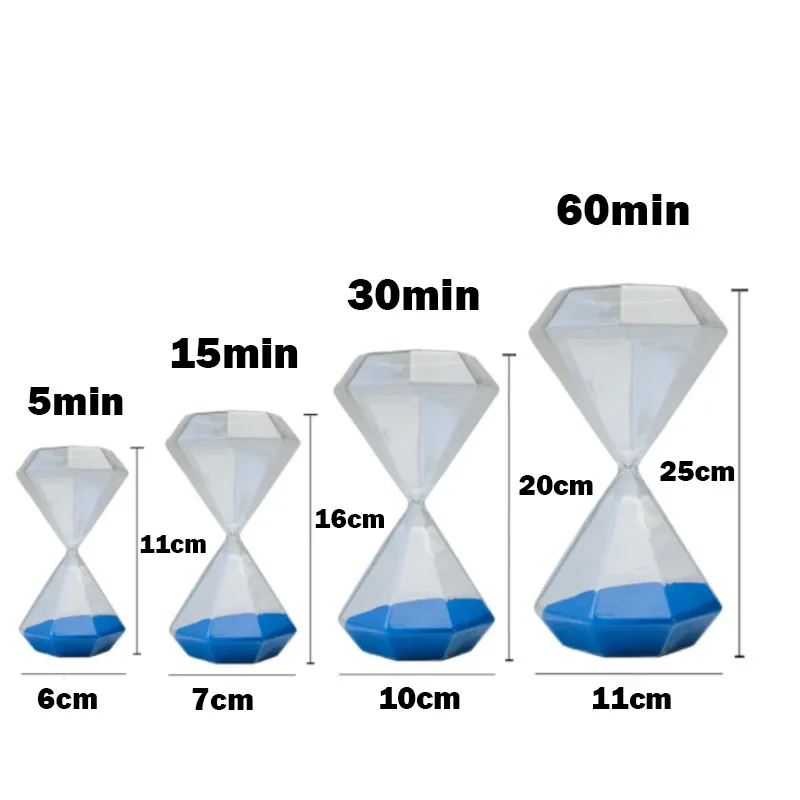 5-60 Min Glass Hourglass Timer Creative Nordic Living Room Sandglass Wine Cabinet Home Decor Ornament Sand Clock Birthday Gifts