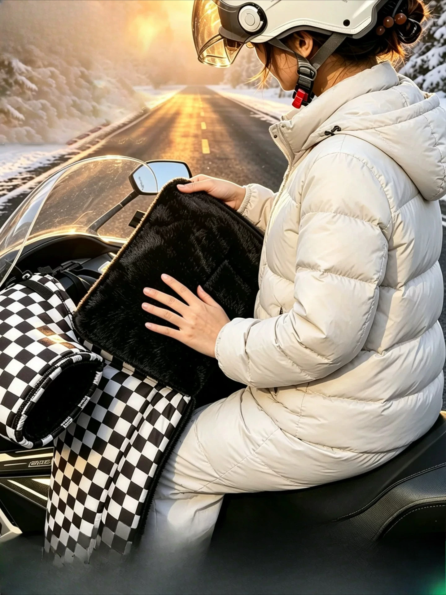 FOR ZONTES 150X 368G Outdoor Grade Split Scooter Motorcycle Quilt Waterproof Cold-proof Winter Riding Warm Leg Cover