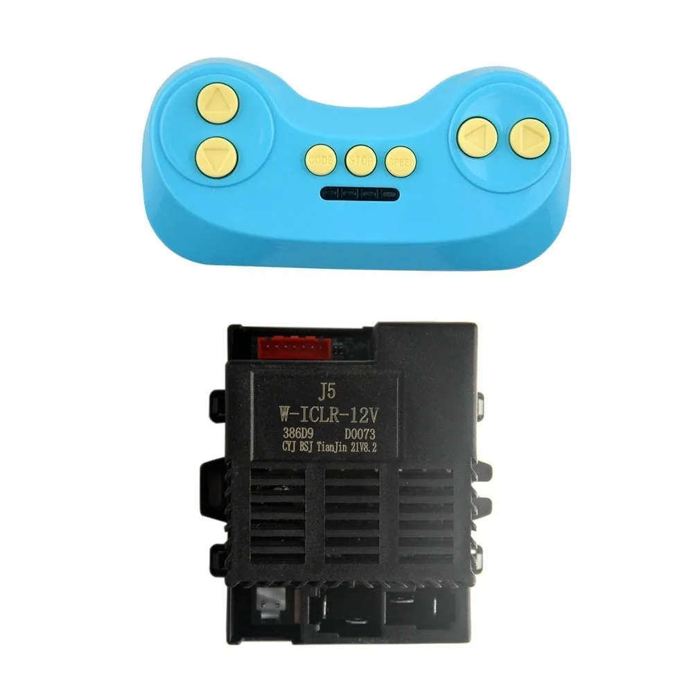 J5W-ICLR-12V télécommande véhicule électrique pour enfants en plastique bleu Circuit imprimé accessoires de voiture pour enfants