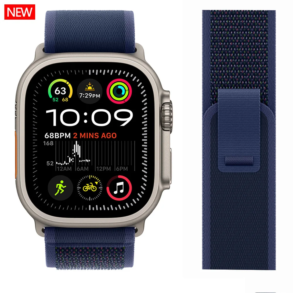 Trail Loop Armband für Apple Watch Ultra 4 3 2, 49 44 40mm 45mm 41mm 42mm, Armband für iWatch Series 7 6 5 SE3 8 9 10 11 12 46mm – Detail 8
