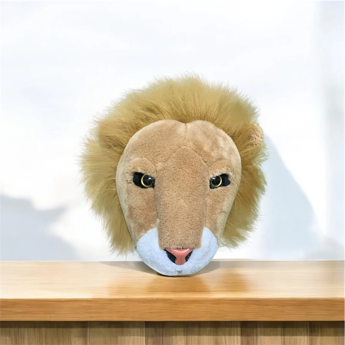 Plush Toys Lion Animals Head Kids Bedroom Decoration Wall Hang Birthday3D animal wall decoration lifelike reallife creativ