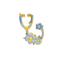 Colección de estetoscopio, alfileres esmaltados, broche de médico y enfermera de dibujos animados, Pin de solapa, insignias médicas personalizadas, regalo de graduación para estudiantes