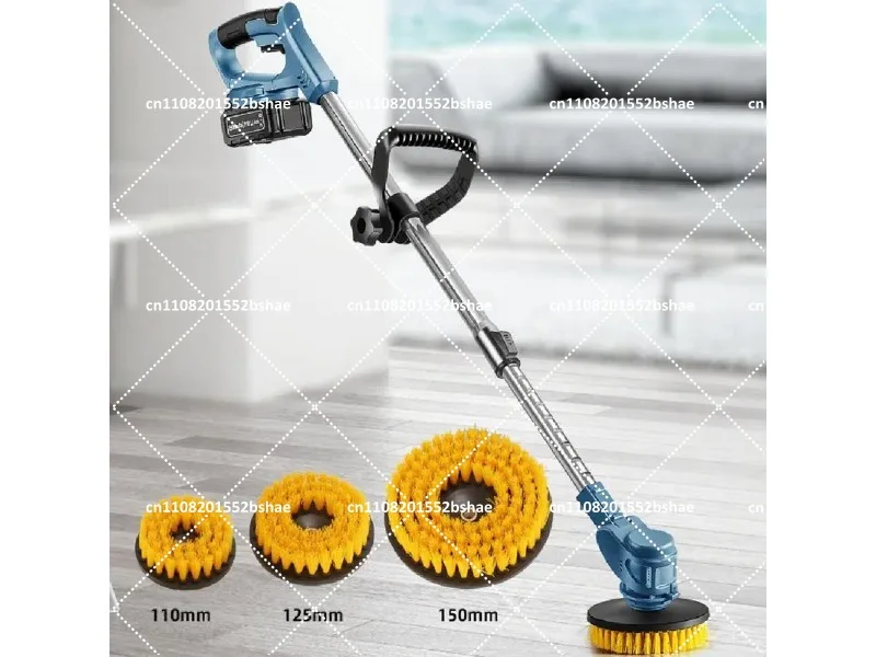 Heavy Duty Electric Cleaning Brush, Handheld Scrubber for Floor Tile Wall Bathroom, Multi-Function Automatic Rotation Cleaner