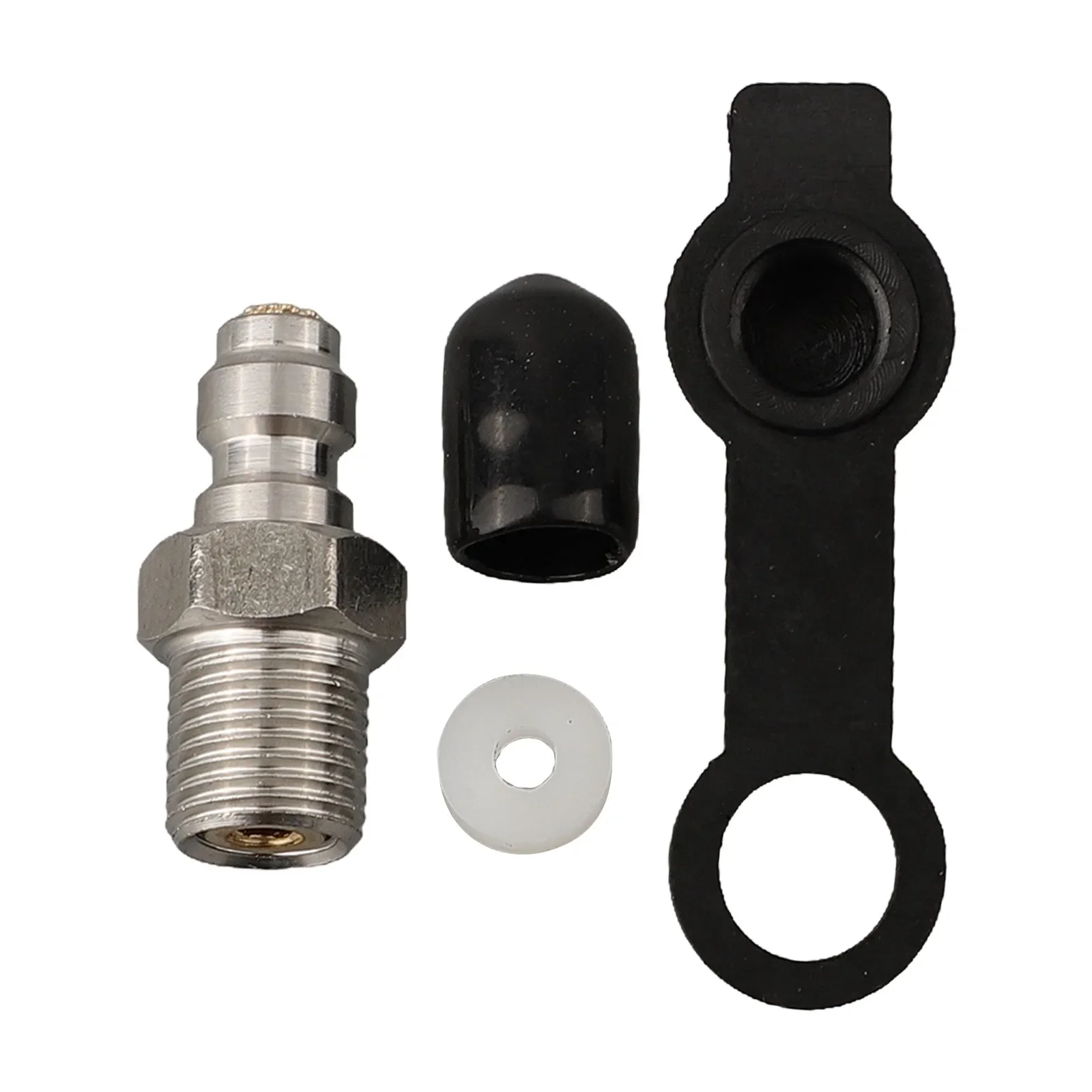 Stainless Steel Pneumatic Quick Coupler Kit With M10x1 Male Adapter For Efficient Air Refills And Leak Connections
