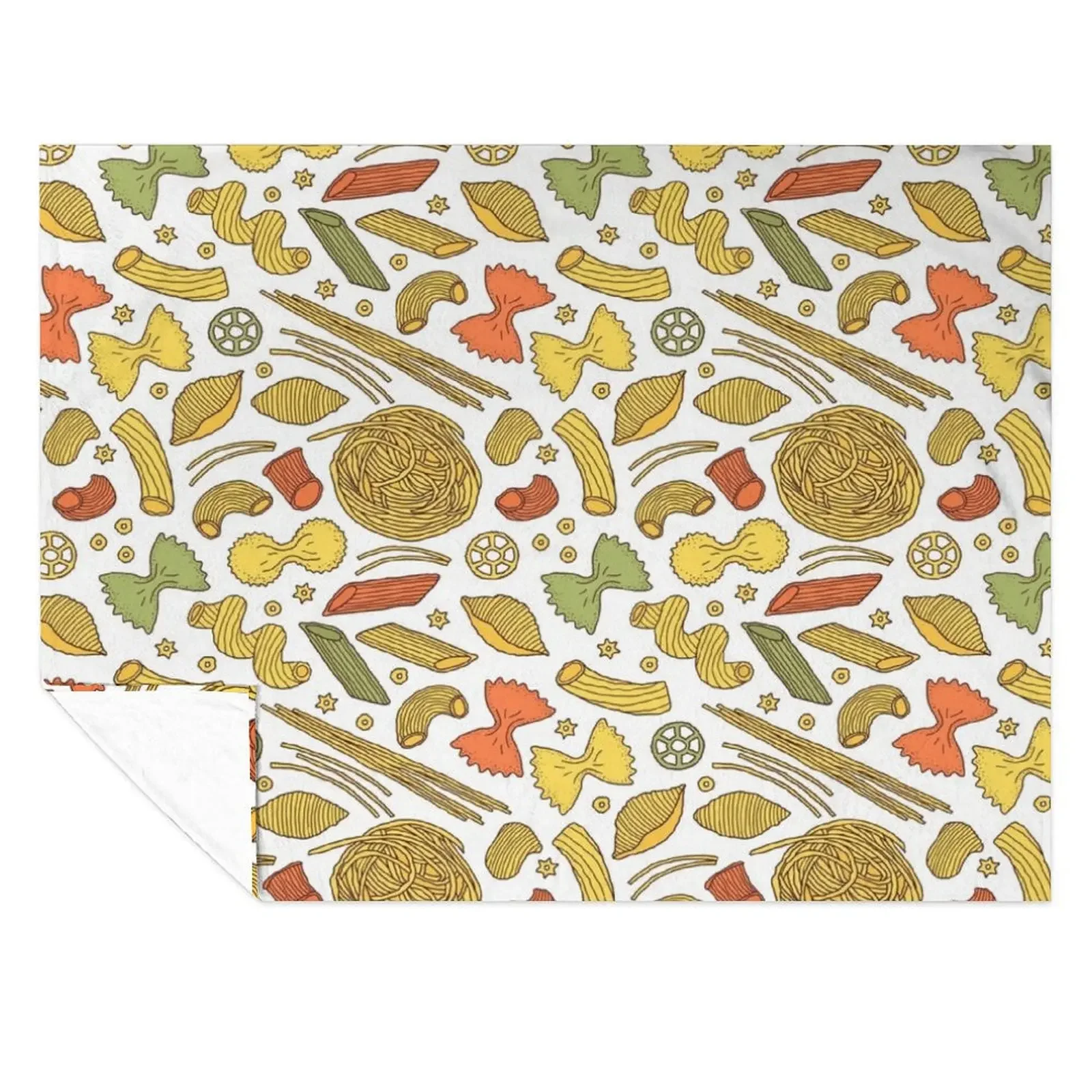 

Pasta Pattern Throw Blanket Designers valentine gift ideas Sofa Quilt Comforter Blankets