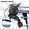 Hiland-子供用ファットタイヤ自転車、5年の20インチの自転車、Shimano 7スピード、デュアルディスクブレーキ、ビーチバイク、子供用 4