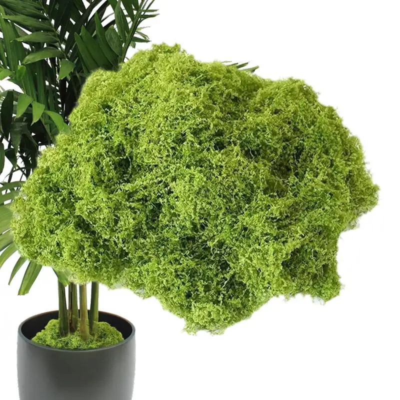 Artificial Fake Moss 100g Decorative Moss For Projects Breathable Colorfast Fake Moss Artificial Moss