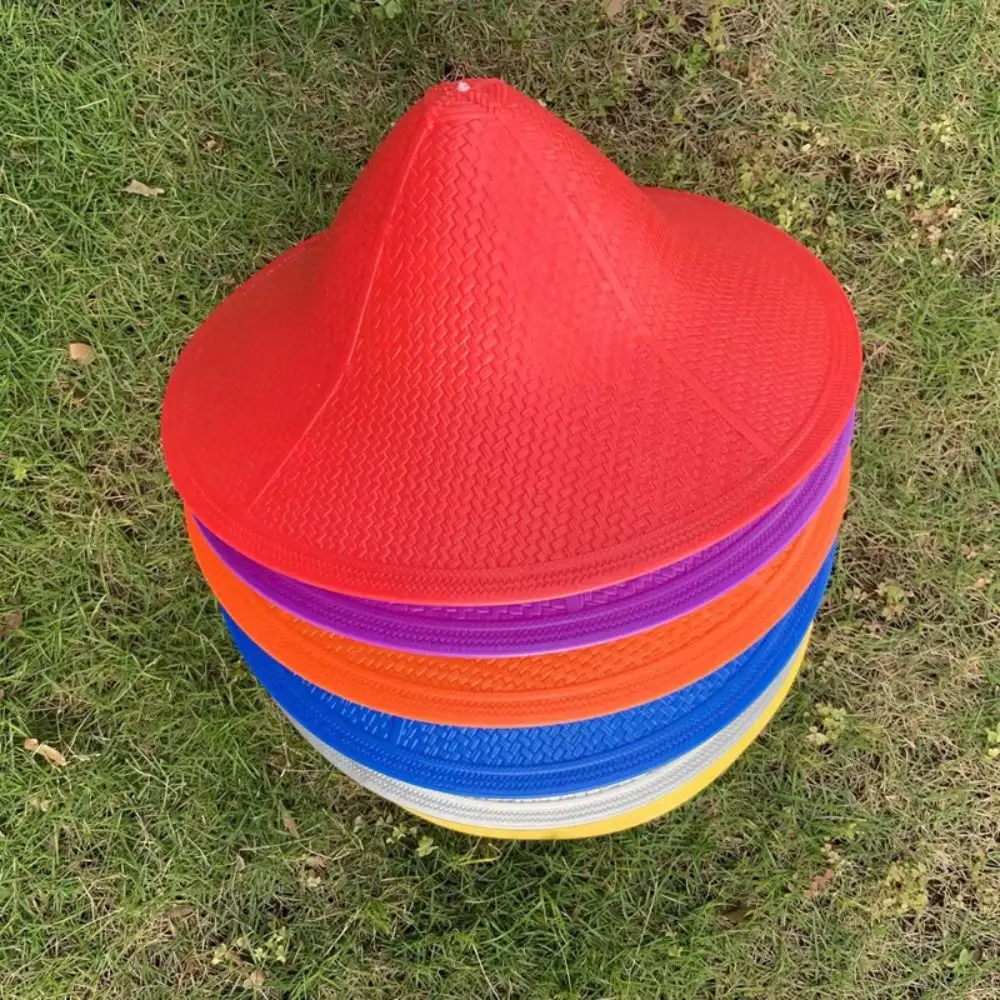 6 colori cappello per bambini per bambini di alta qualità 38cm 1 giugno cappello di plastica per la prima fase cappello da scuola materna per bambini puntelli da ballo cappelli