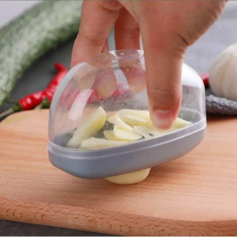 2-in-1 Garlic Slicer 2-in-1 Household Pressing Garlic Slicer Smasher Manual Garlic Slicer Grinding Grater Kitchen Accessories tu