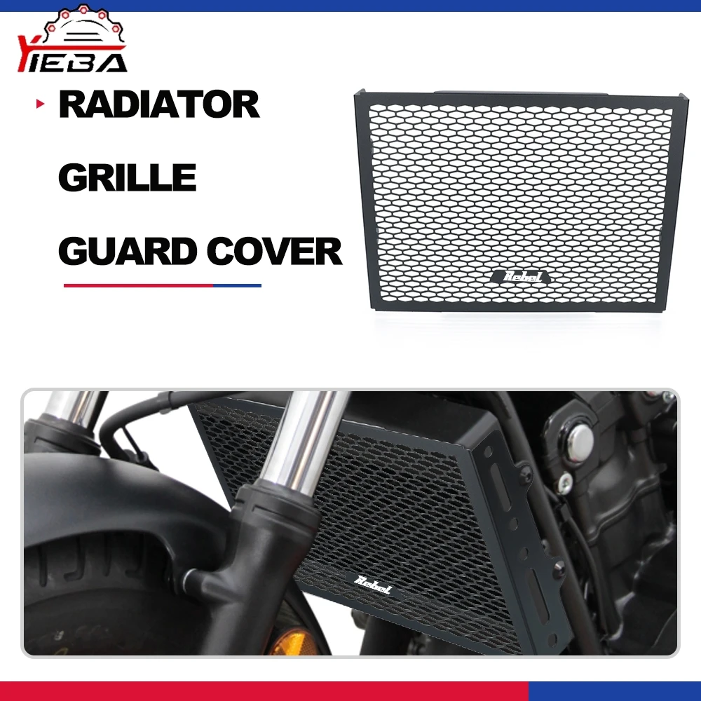 لهوندا المتمردين CMX/CM 500/300 2017-2021 2022 2023 2024 2025-2026 المتمردين 300 500 دراجة نارية شبكة المبرد الحرس حامي غطاء #1