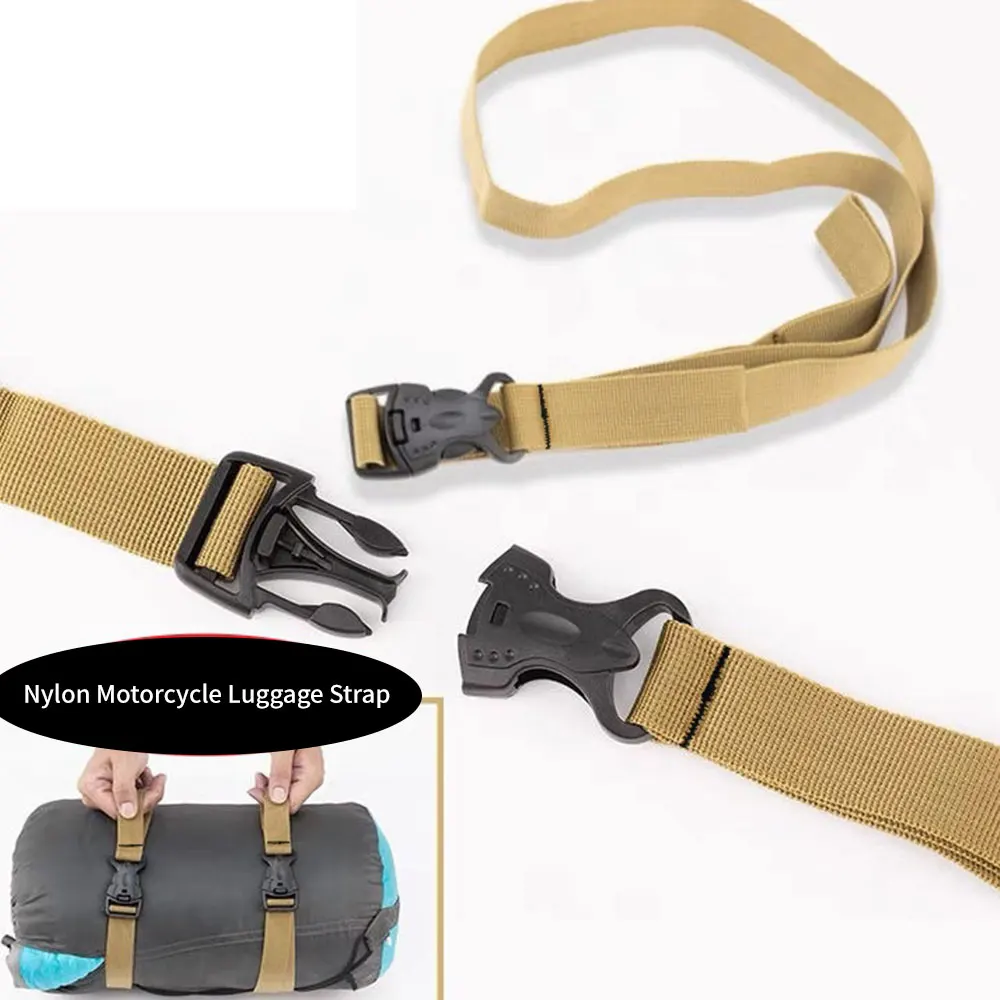 Nylon Motorcycle Luggage Strap Adjustable Quick Release Belt Cross-country Motorcycle Riding Equipment Universal Elastic Cord