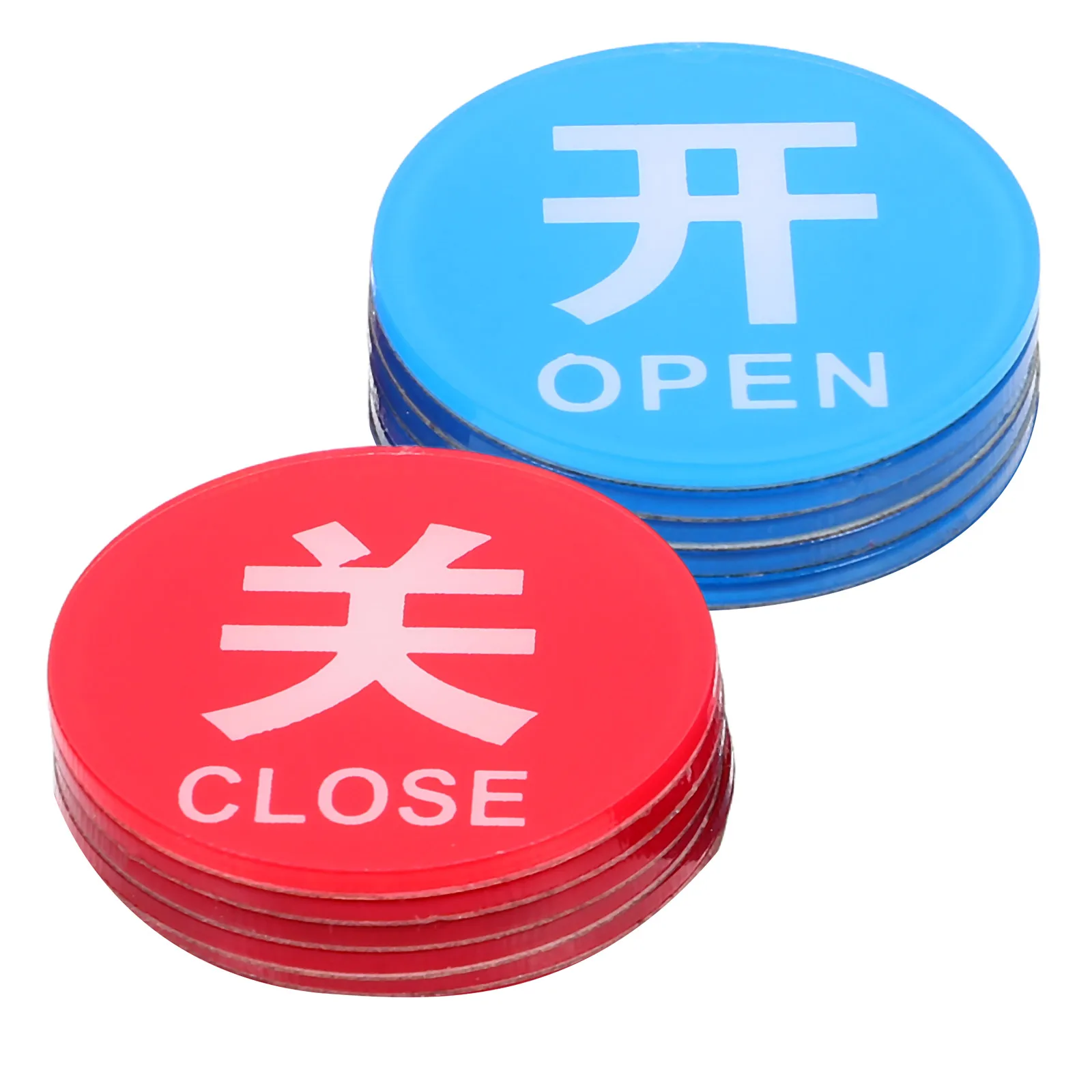 

1 set Cold Hot Water Labels Acrylic Indicator Signs Bathroom Kitchen Waterproof Self Adhesive Transfer Stickers Caution Shower