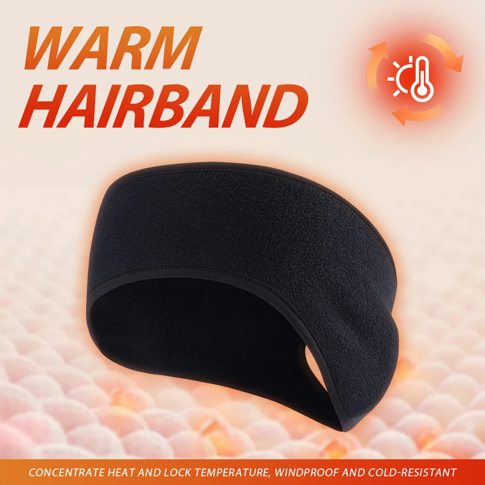 Winter Running Earmuff Windproof Ear Protection Polar Fleece Women Ponytail Headband Anti-Cold Warm Outdoor Cycling Ear Flaps