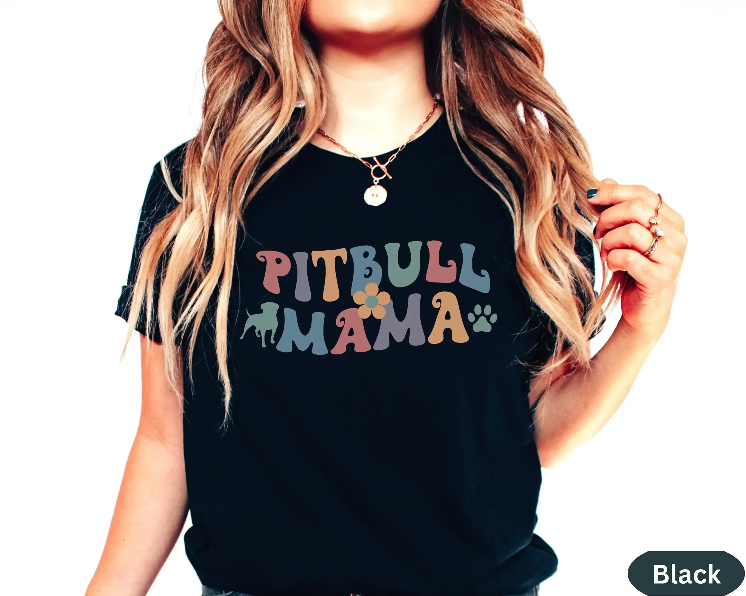 

Футболка Pitbull для собак, мамы, любовника, ее нового щенка, милая летняя мама, жена
