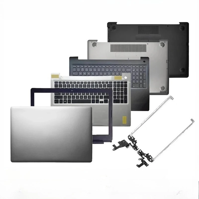 NEW For  Inspiron 15 5570 5575 P75F case Black Laptop LCD Back Cover Front Bezel Palmrest Bottom Case hinge Keyboard shell