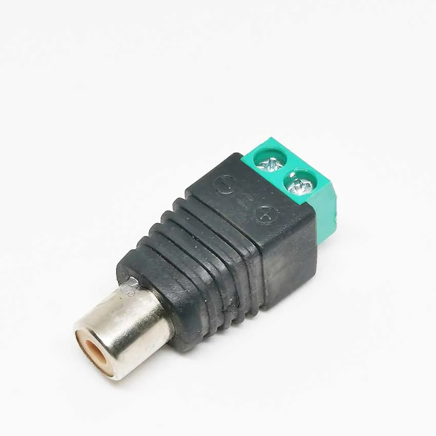 1-10pcs Video AV Balun 3.5mm 4 Pole Stereo Male to AV Screw Terminal Stereo Jack 3.5 mm male 4 pin Terminal Block Plug connector